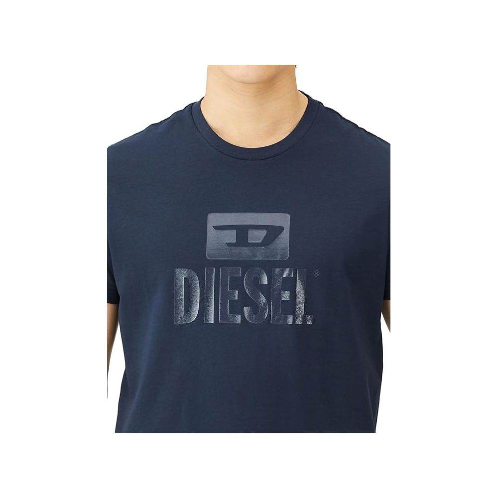 Diesel Blue Cotton T-Shirt - Hilstor