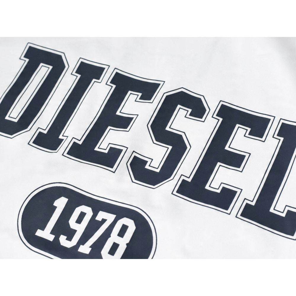 Diesel White Cotton T-Shirt - Hilstor