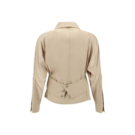 PINKO Belted habotai Shirt