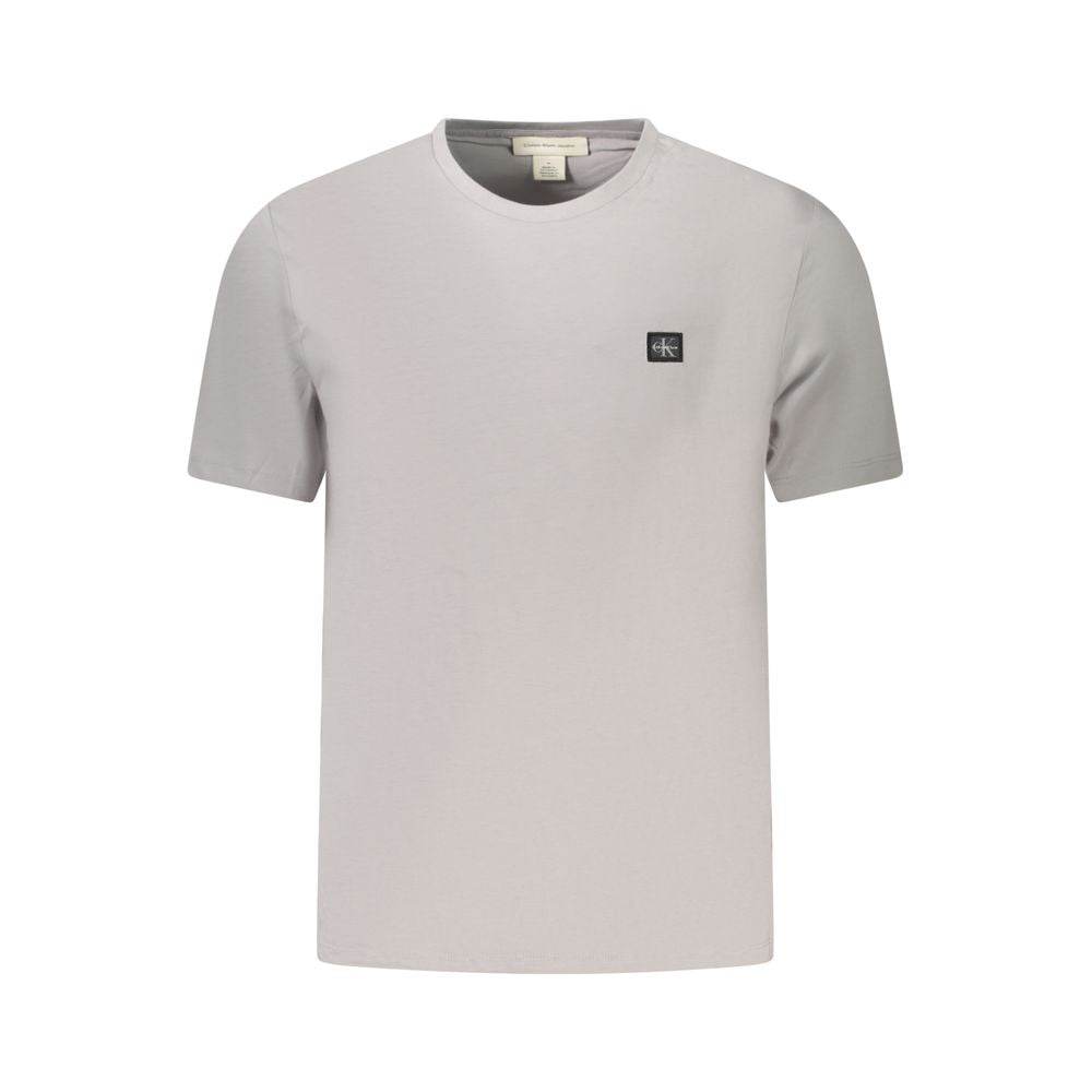 Calvin Klein Gray Cotton Men T-Shirt - Hilstor