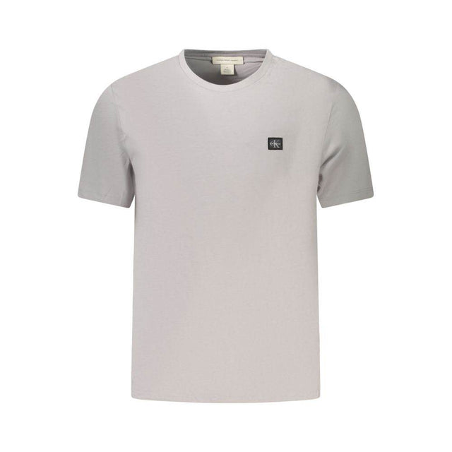 Calvin Klein Gray Cotton Men T-Shirt - Hilstor