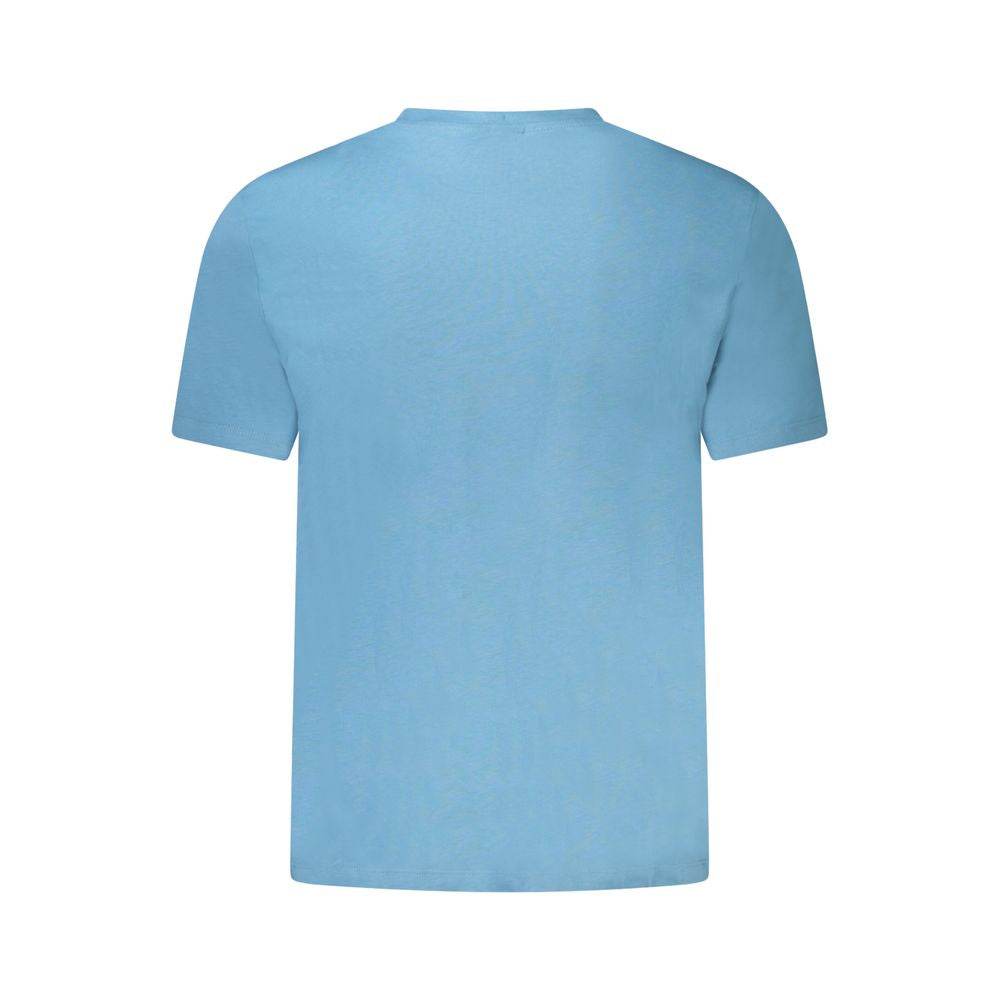 Calvin Klein Blue Cotton Men T-Shirt - Hilstor