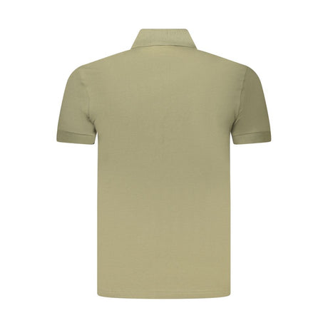 Hugo Boss Green Cotton Men Polo Shirt