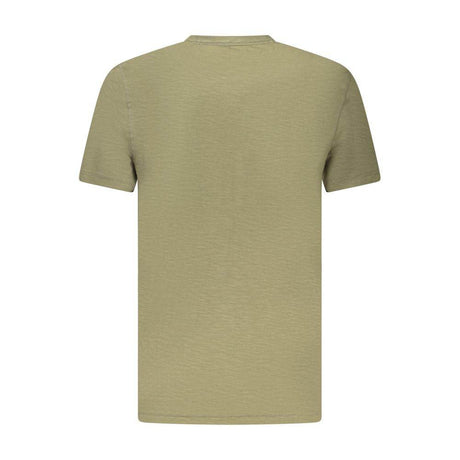 Hugo Boss Green Cotton Men T-Shirt - Hilstor