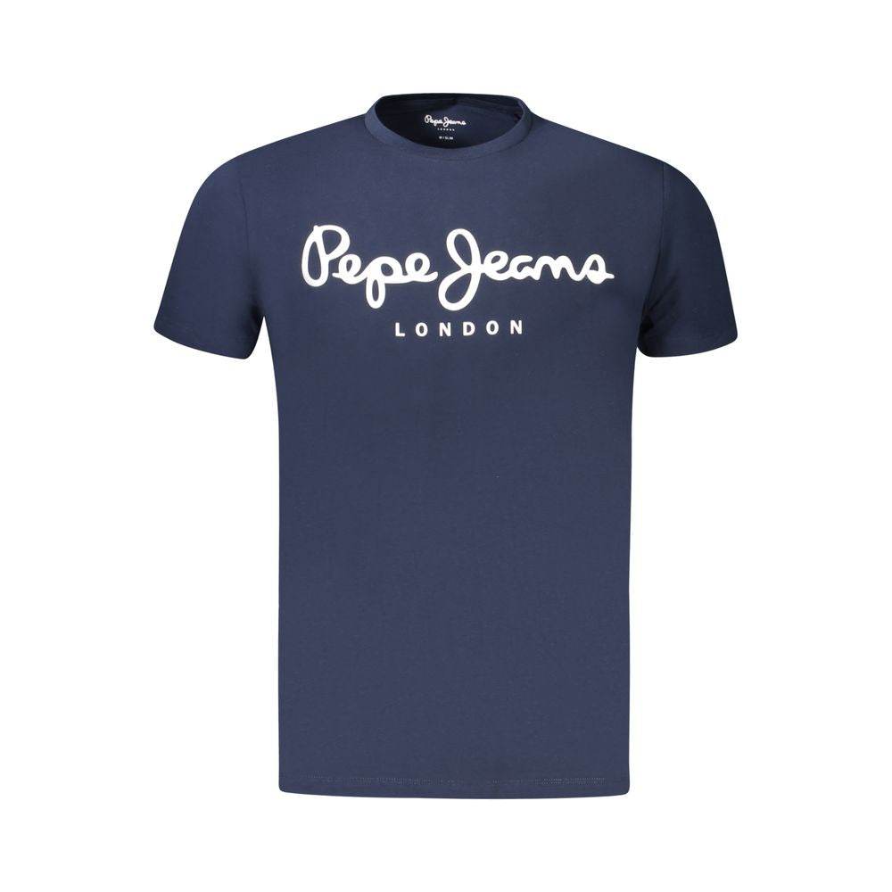 Pepe Jeans Blue Cotton Men T-Shirt - Hilstor