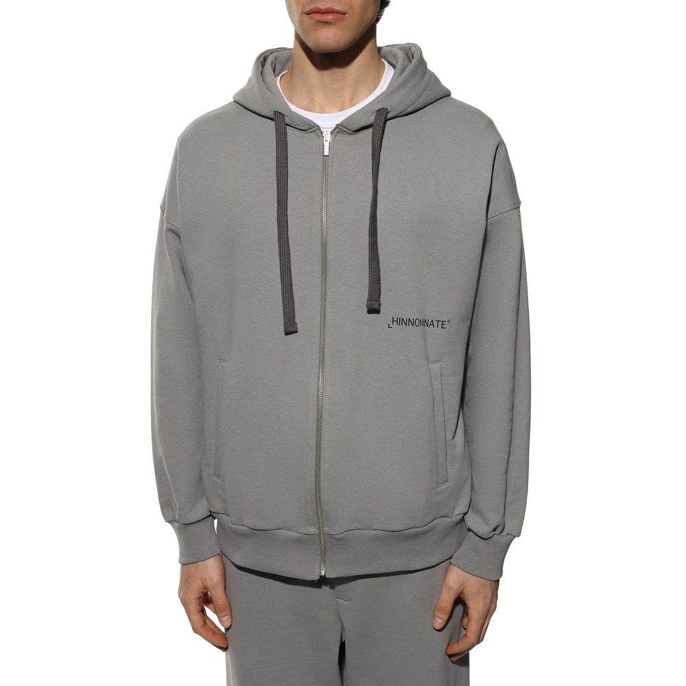 Hinnominate Gray Cotton Men's Sweatshirt - Hilstor