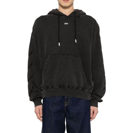 Off-White St. Matthew Over Cotton Hoodie Sweatshirt - Hilstor