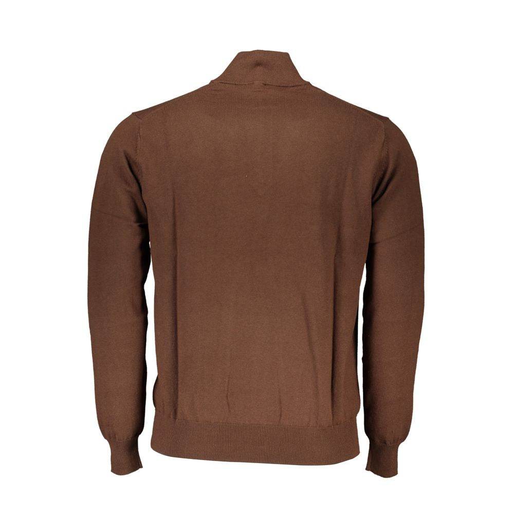 Harmont & Blaine Brown Cotton Sweater - Hilstor