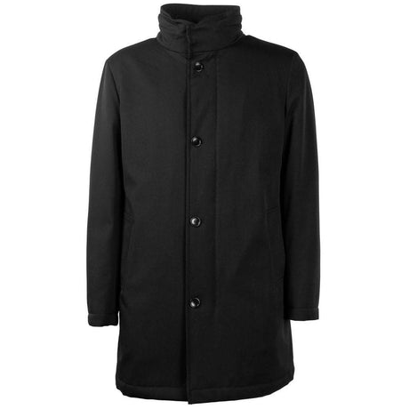Made in Italy Black Wool Men Jacket - Hilstor