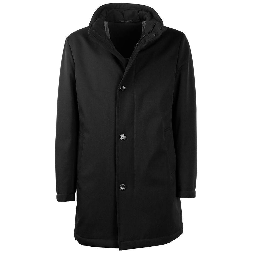 Made in Italy Black Wool Men Jacket - Hilstor