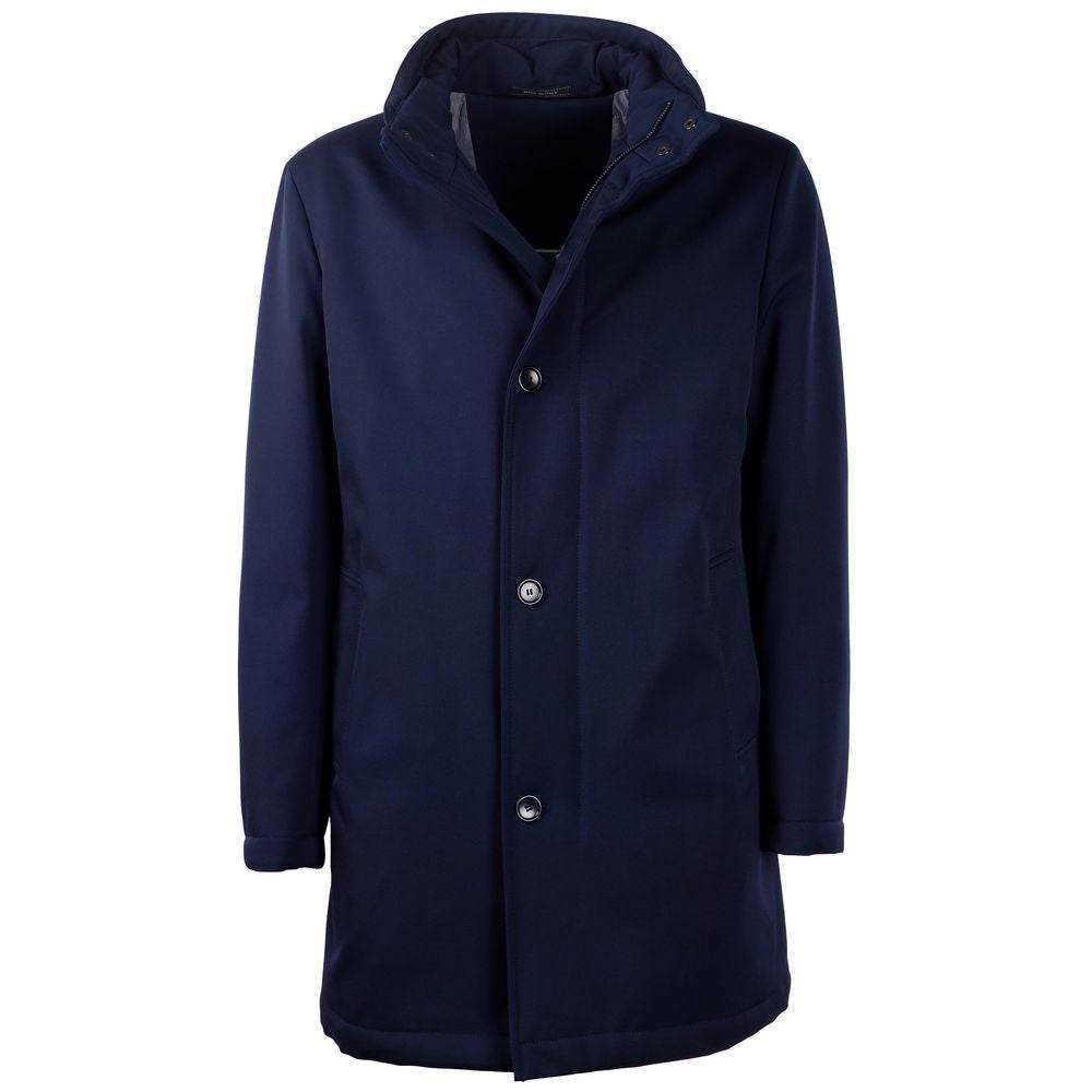 Made in Italy Blue Wool Men Jacket - Hilstor