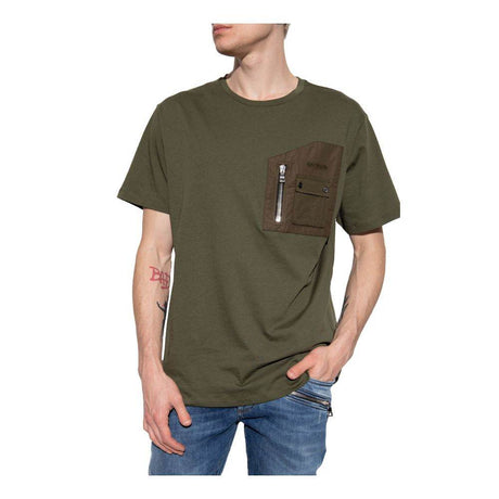 Balmain Green Cotton T-Shirt - Hilstor