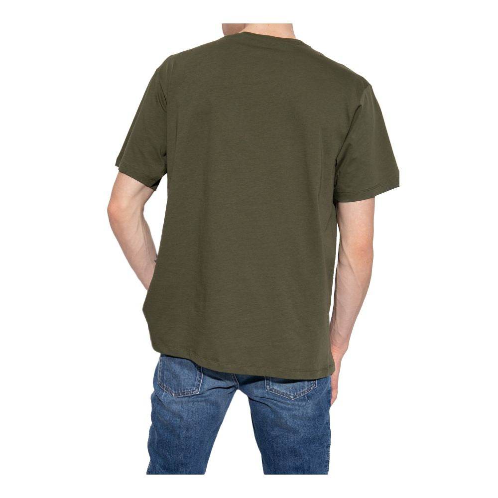 Balmain Green Cotton T-Shirt - Hilstor