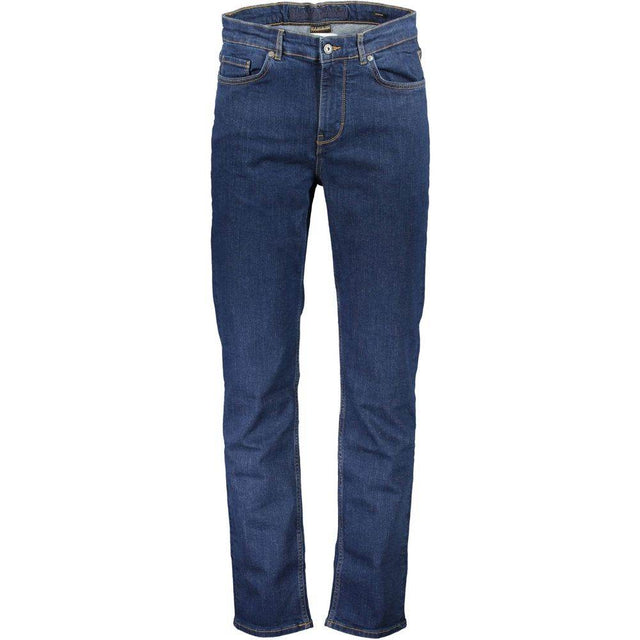 Napapijri Blue Cotton Men Jeans - Hilstor