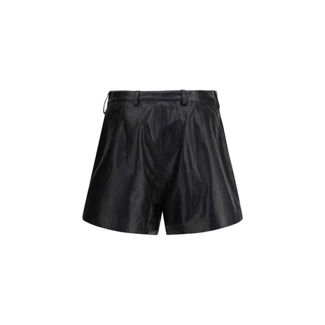 R13 Leather Shorts