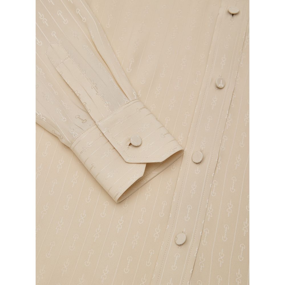 Gucci Beige Silk Pattern Shirt