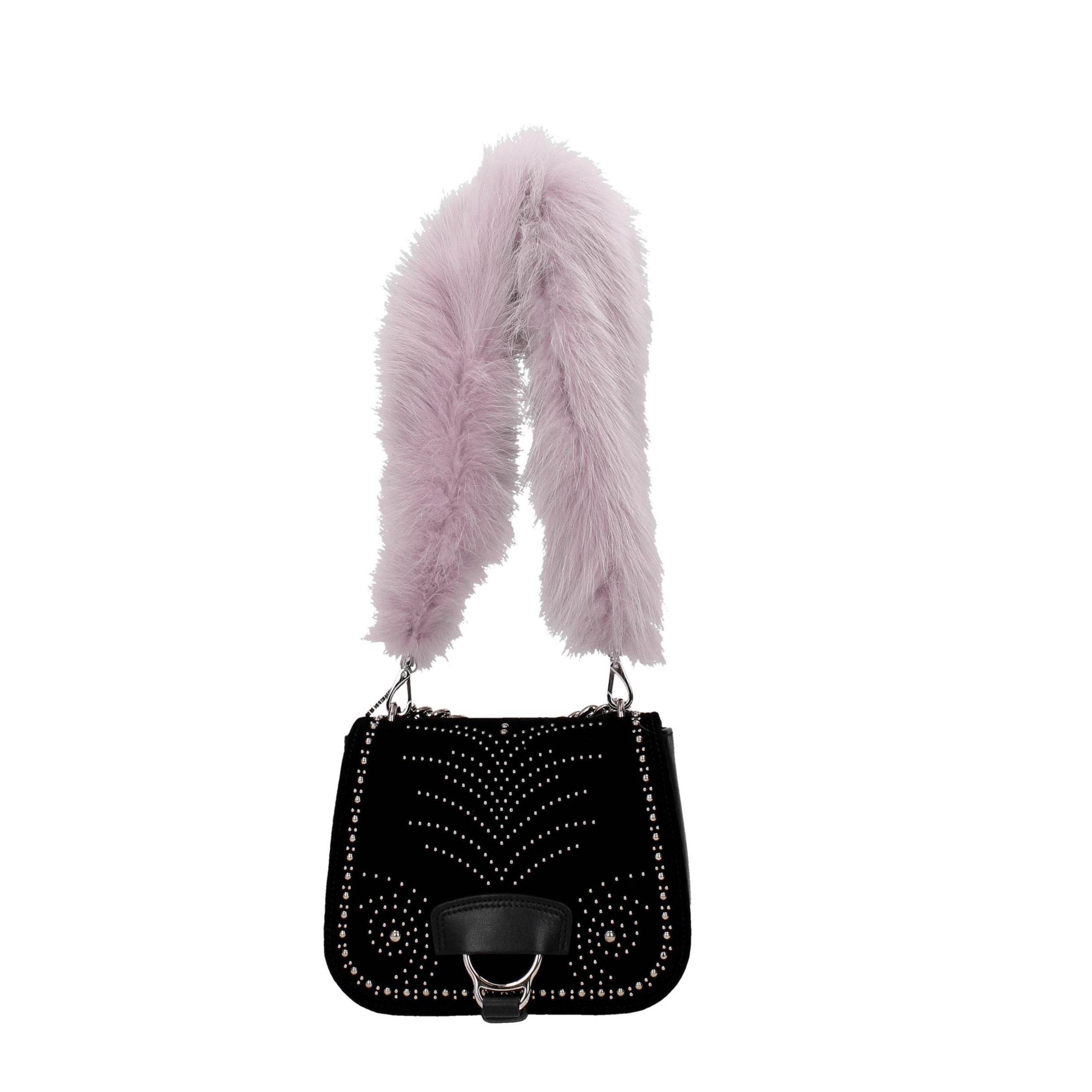 Miu Miu Purple Fur Shoulder Bags - Hilstor