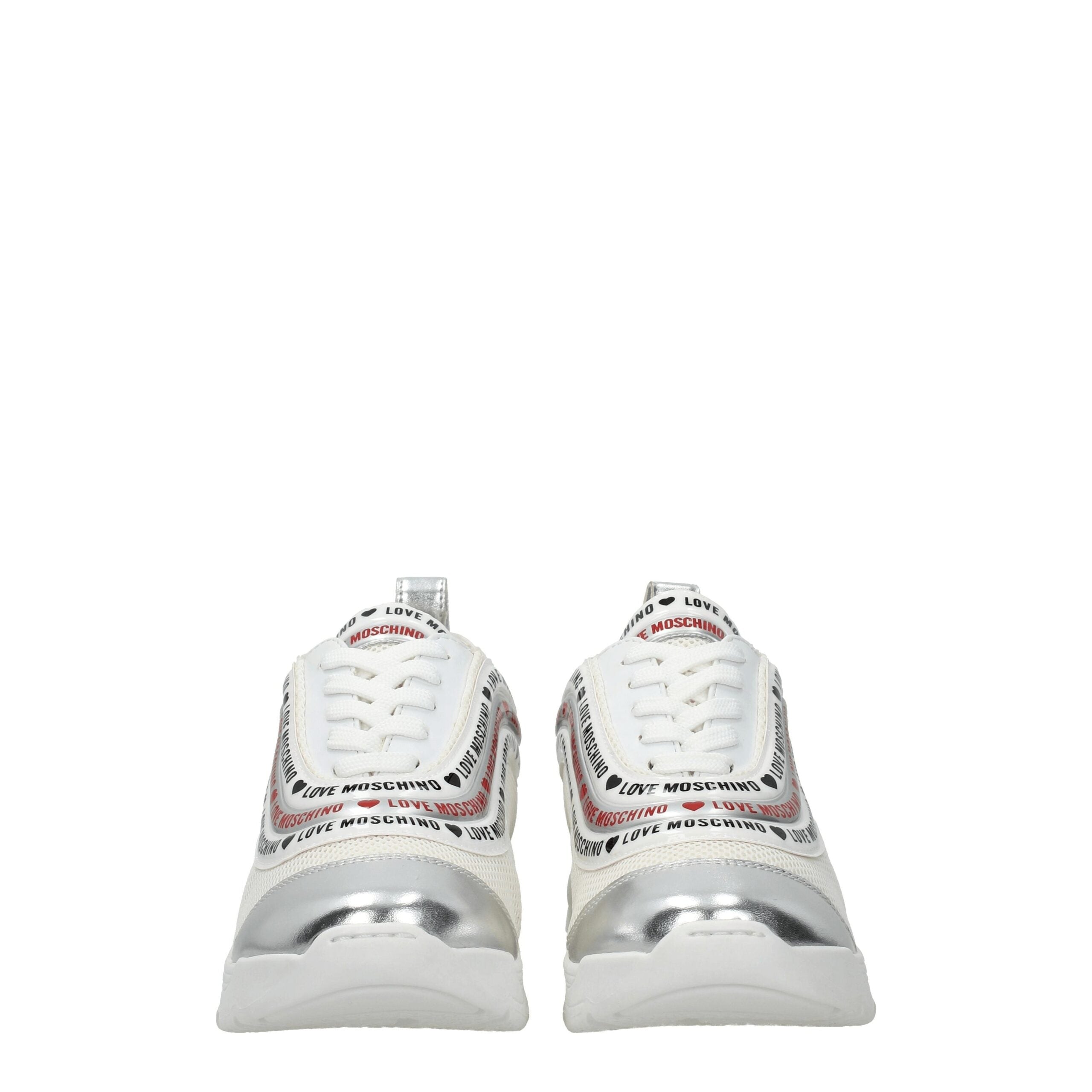 Love Moschino Beige Fabric Low Tops