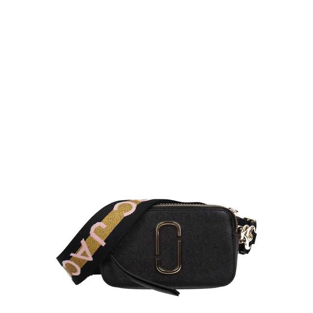 Marc Jacobs Black Leather Crossbody Bags - Hilstor
