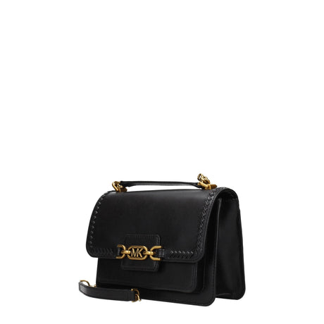 Michael Kors Black Leather Shoulder Bags - Hilstor