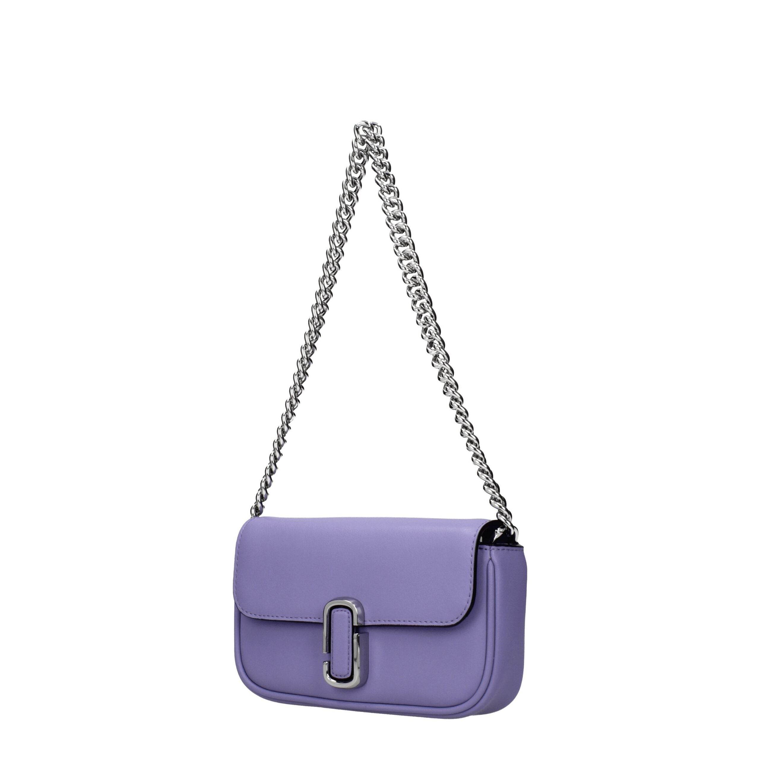 Marc Jacobs Purple Leather Crossbody Bags - Hilstor