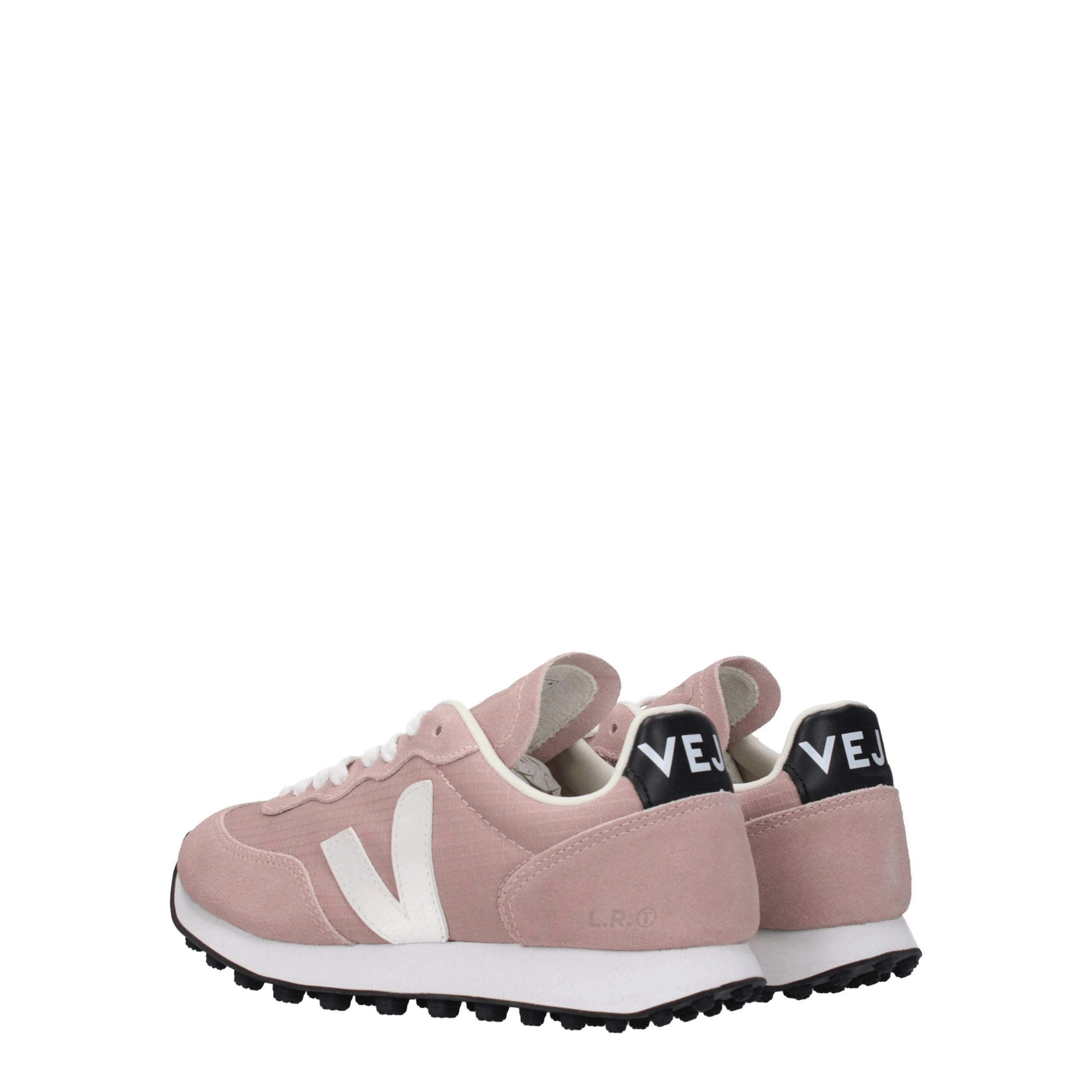 Veja Pink Leather Low Tops
