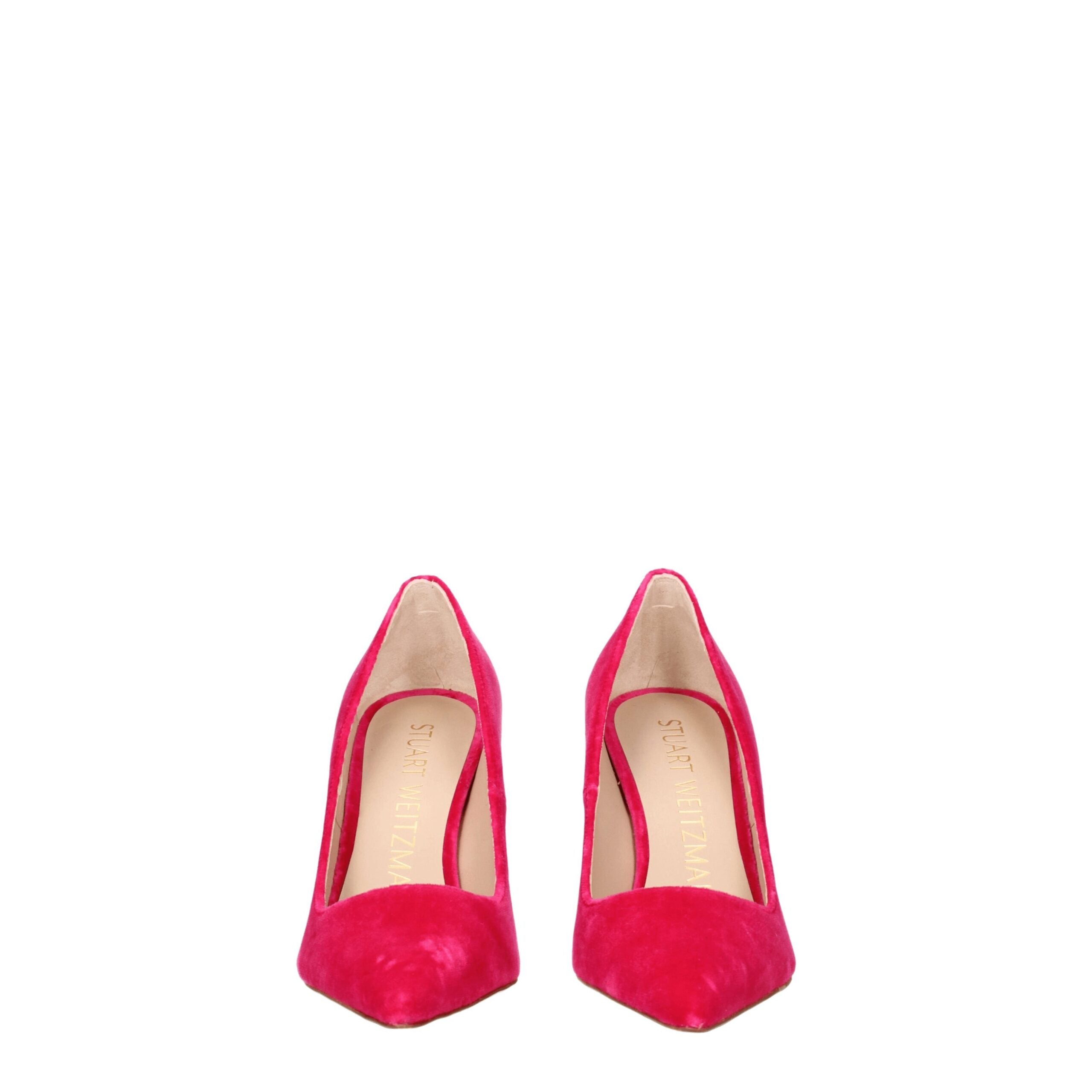 Stuart Weitzman Pink Velvet Broch