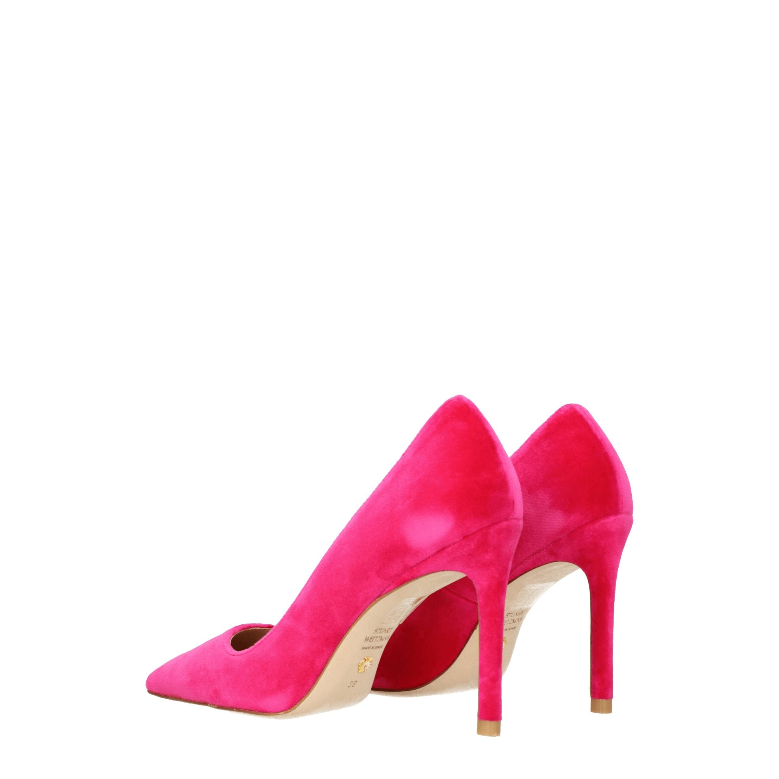 Stuart Weitzman Pink Velvet Broch