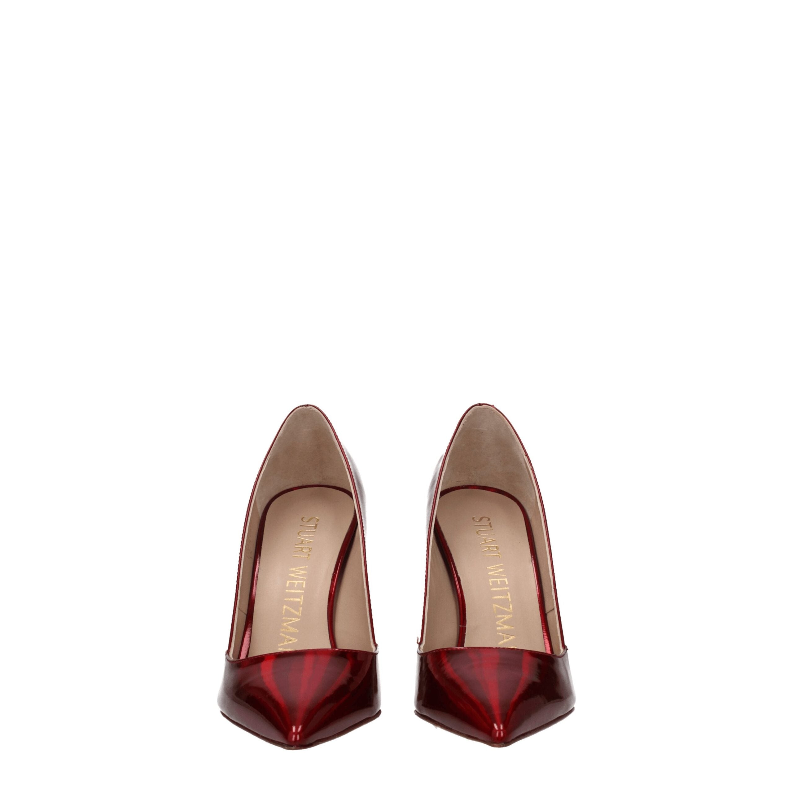 Stuart Weitzman Red Leather Broch