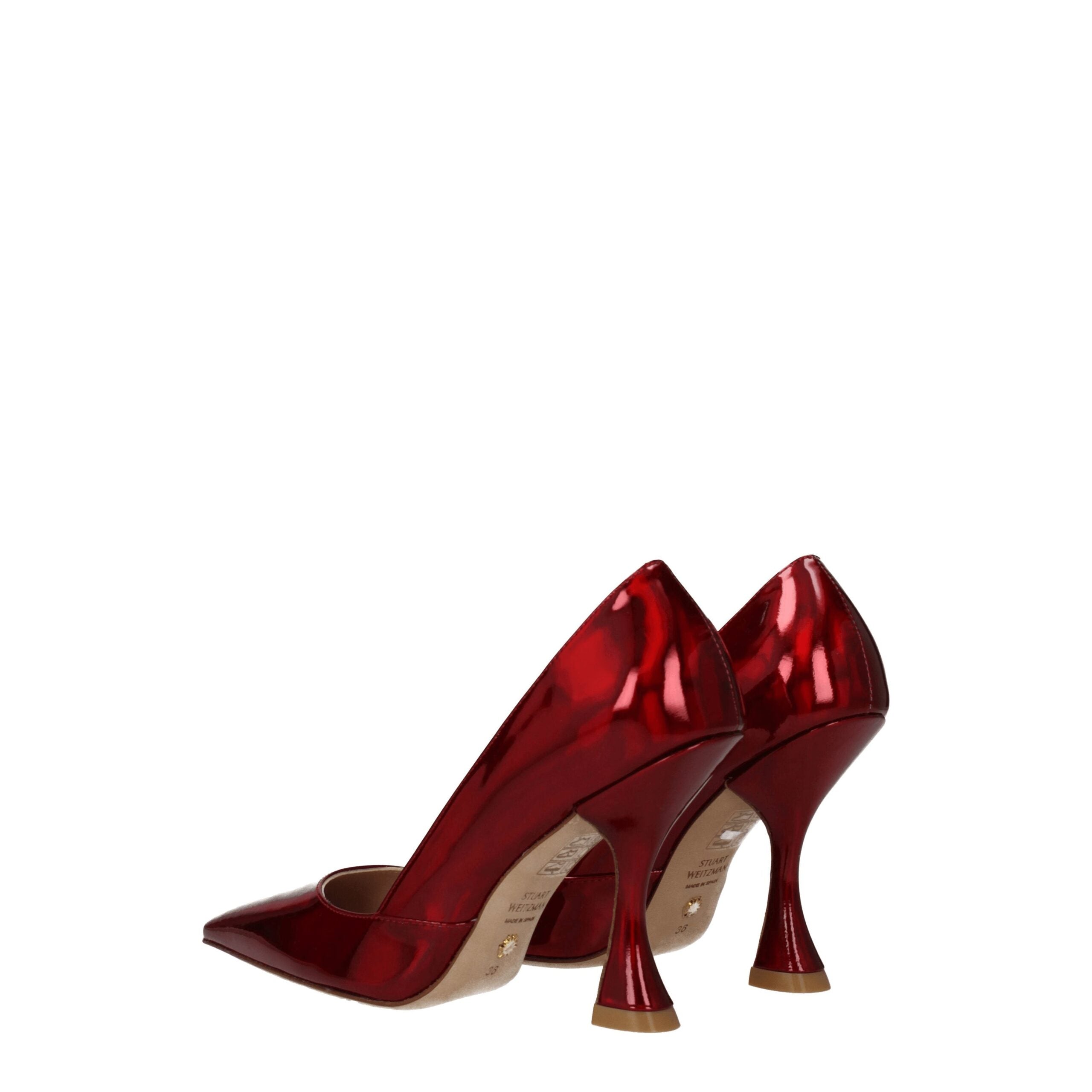 Stuart Weitzman Red Leather Broch