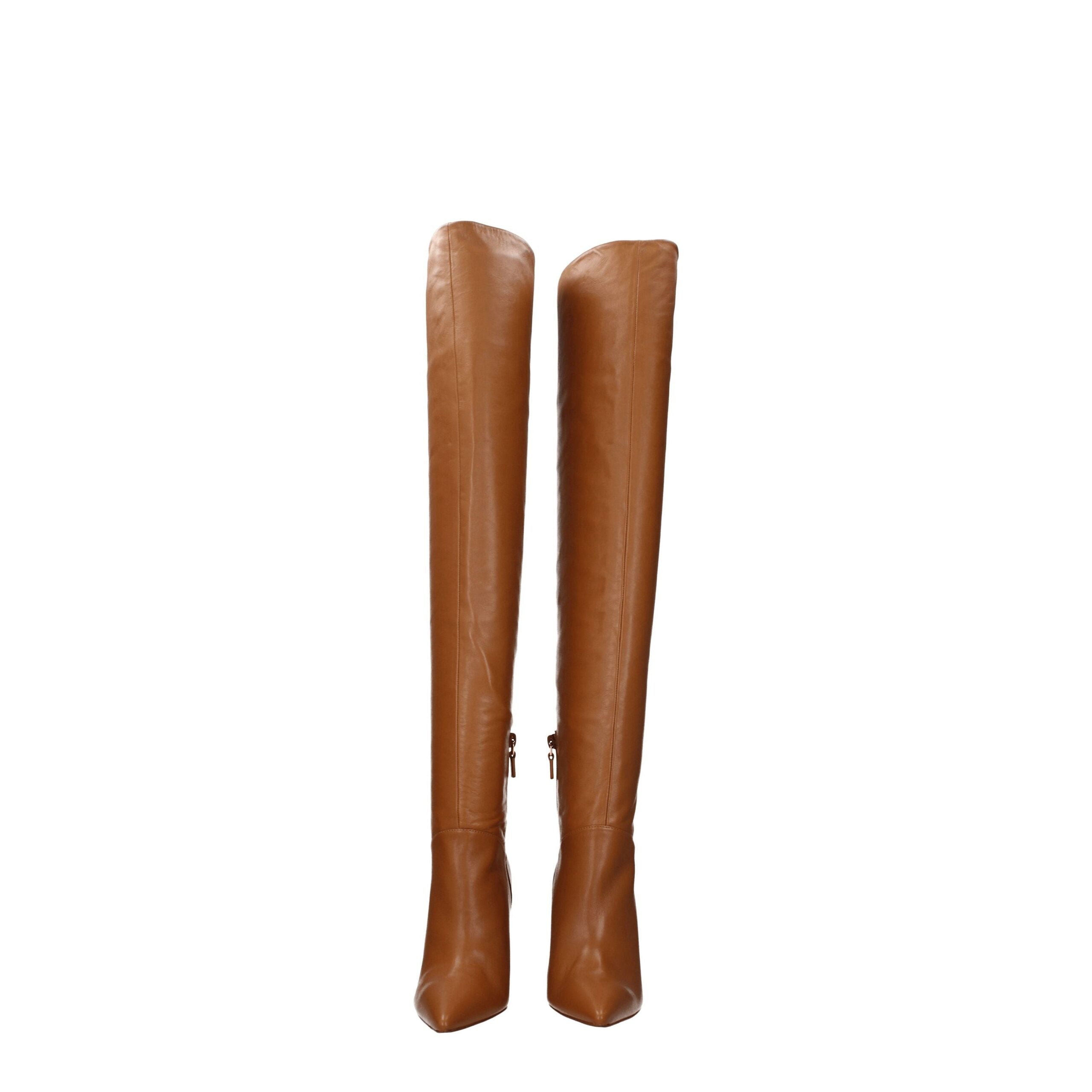 Stuart Weitzman Brown Leather Over The Knee