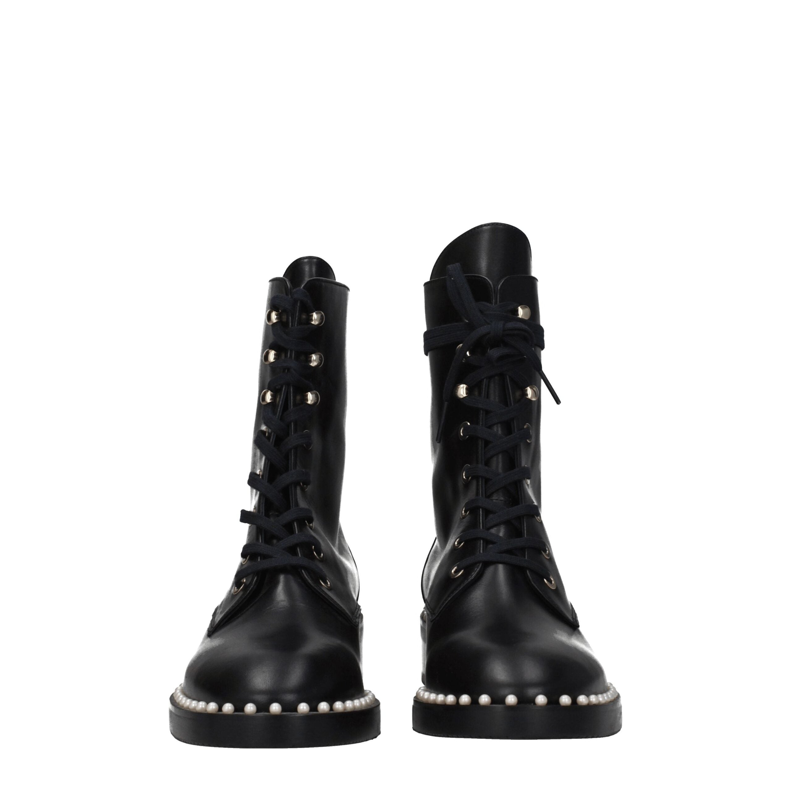 Stuart Weitzman Black Leather Ankle Boots