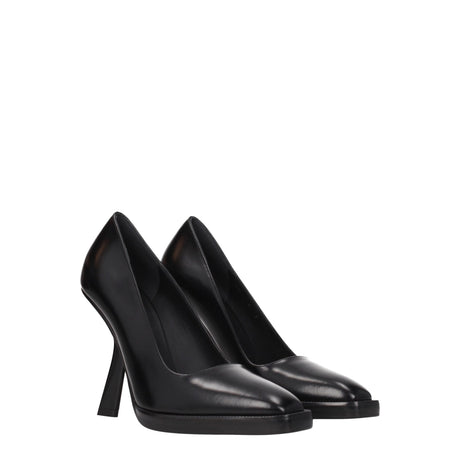 Salvatore Ferragamo Black Leather Broch