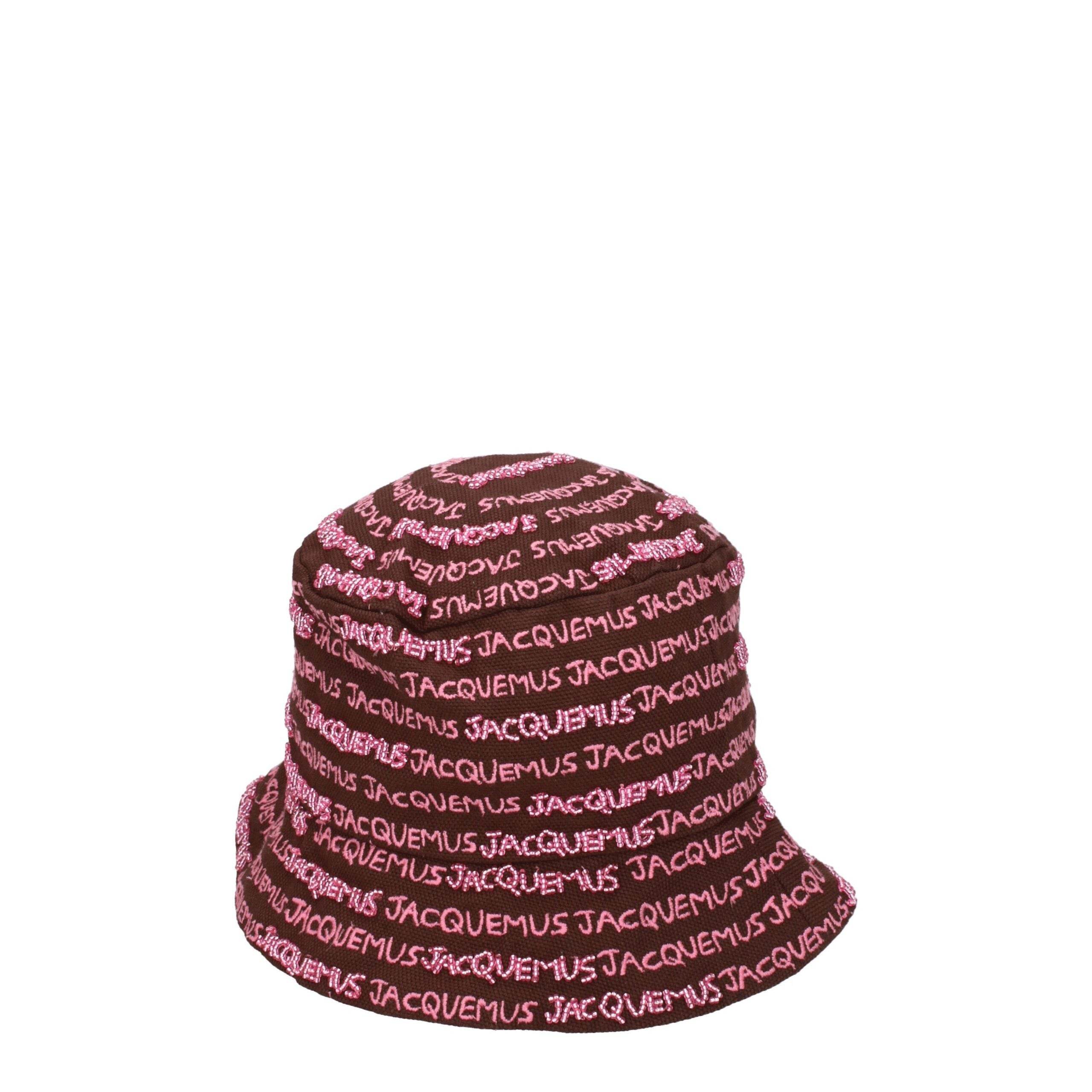 Jacquemus Brown Cotton Bucket Hats - Hilstor