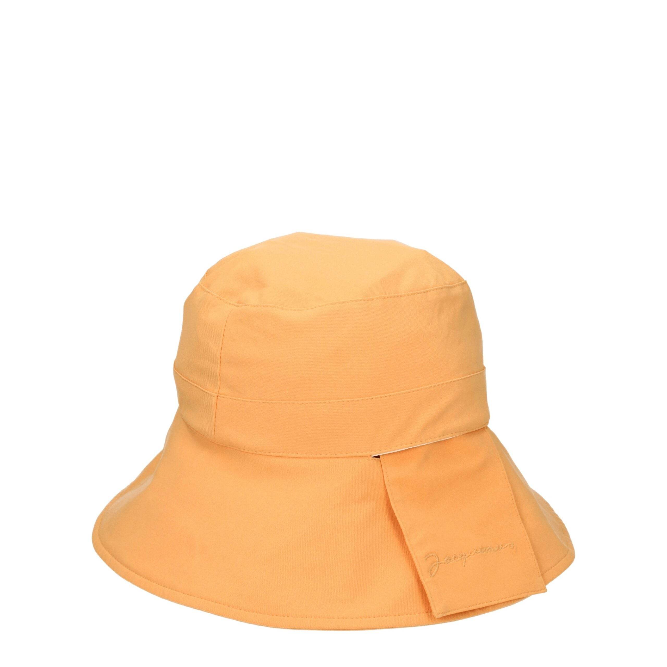 Jacquemus Orange Polyamide Bucket Hats - Hilstor