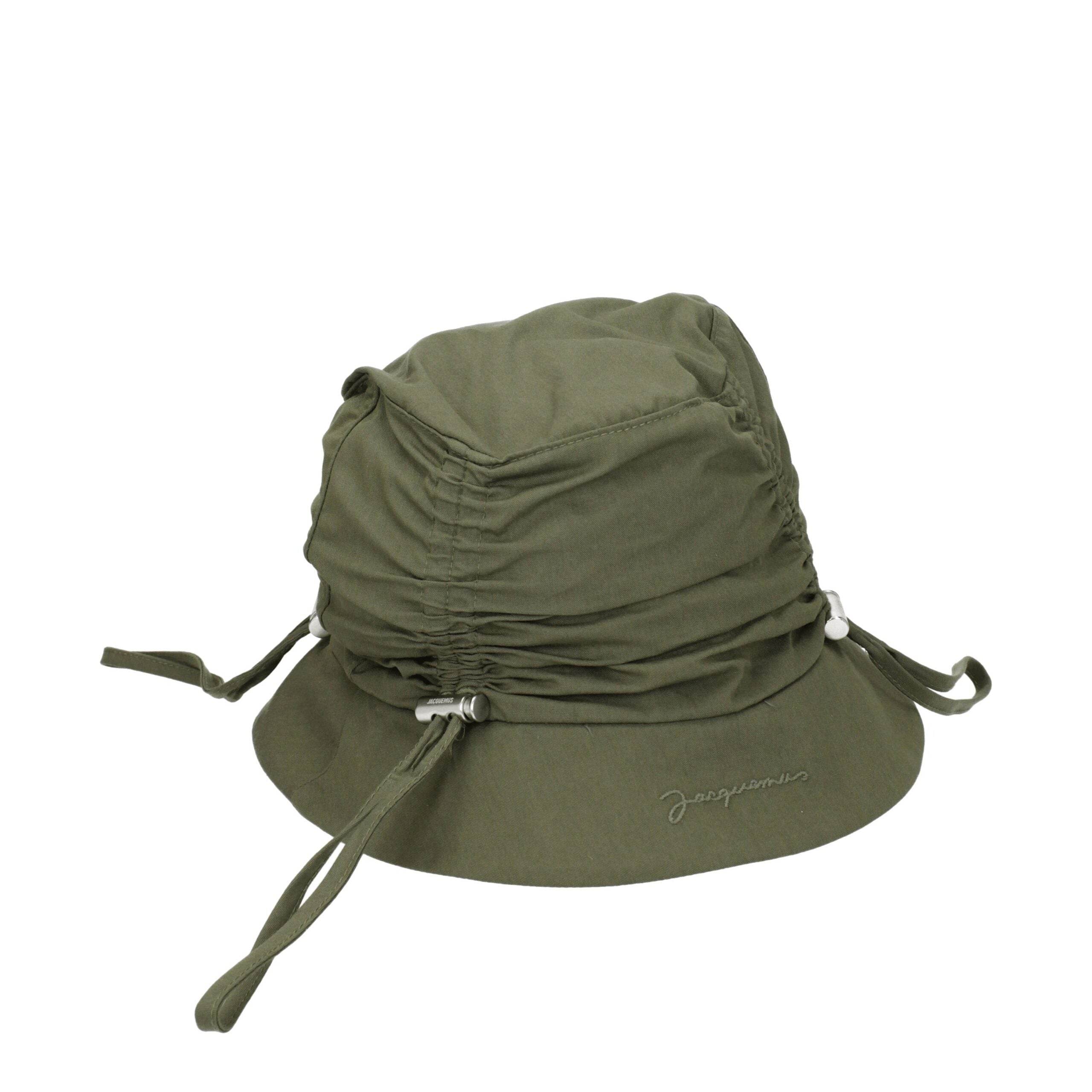 Jacquemus Green Cotton Bucket Hats - Hilstor