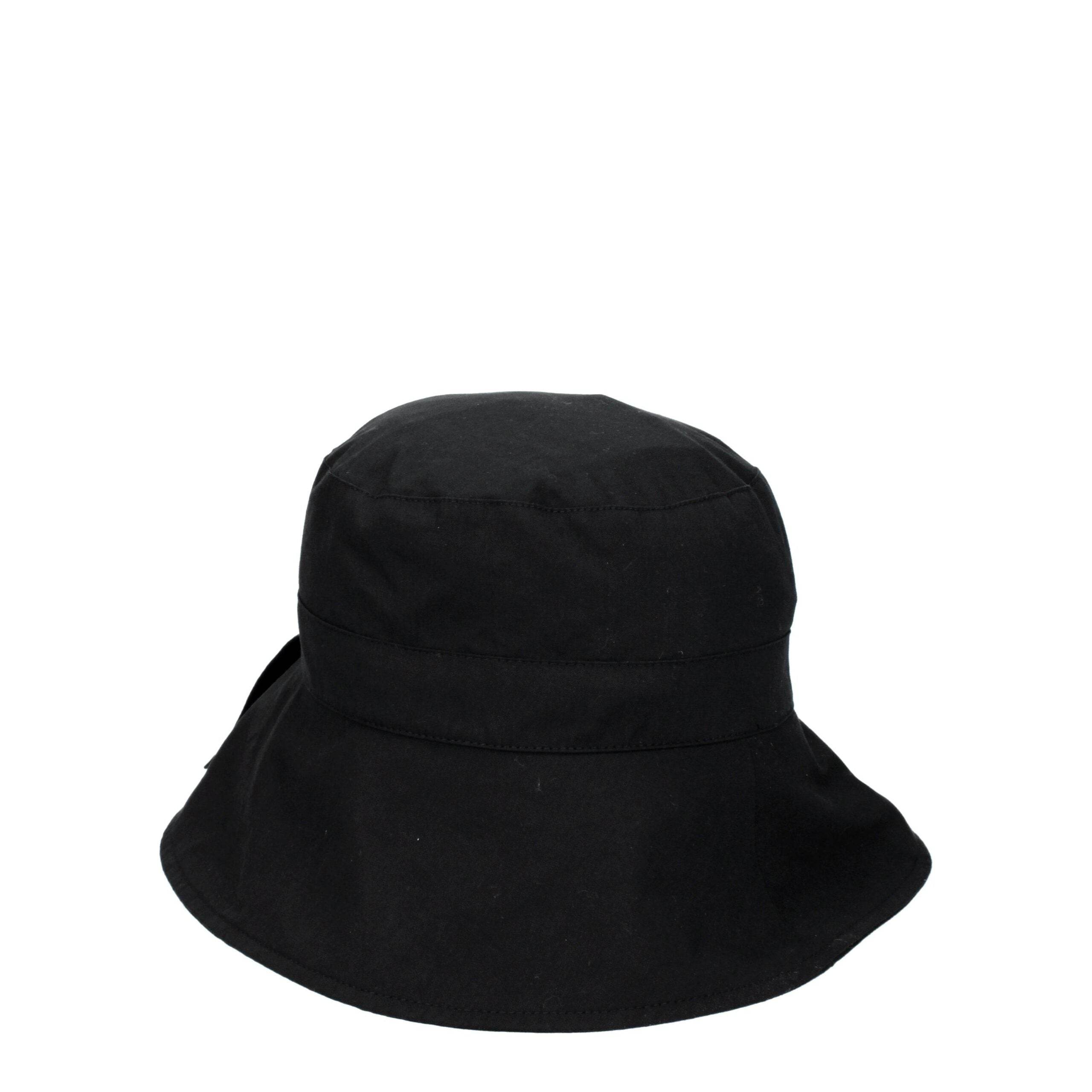 Jacquemus Black Cotton Bucket Hats - Hilstor