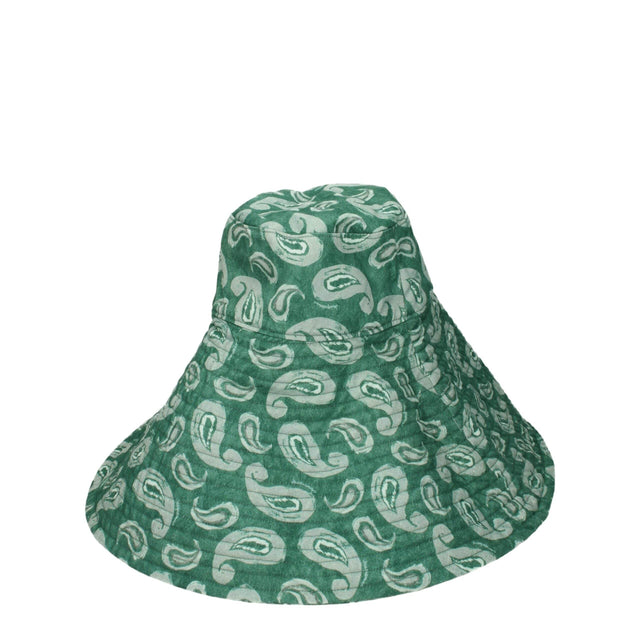 Jacquemus Green Cotton Sunhats - Hilstor