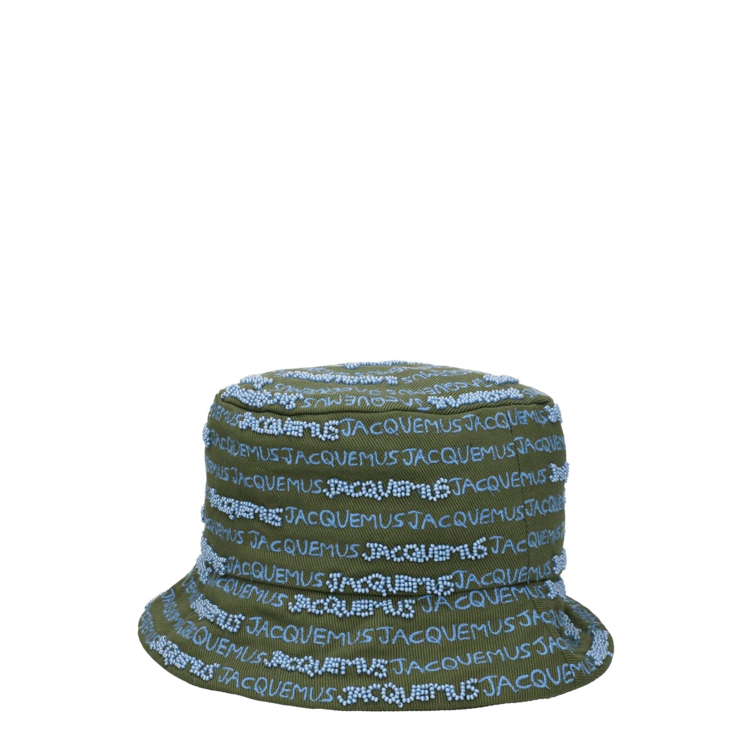 Jacquemus Green Cotton Bucket Hats - Hilstor