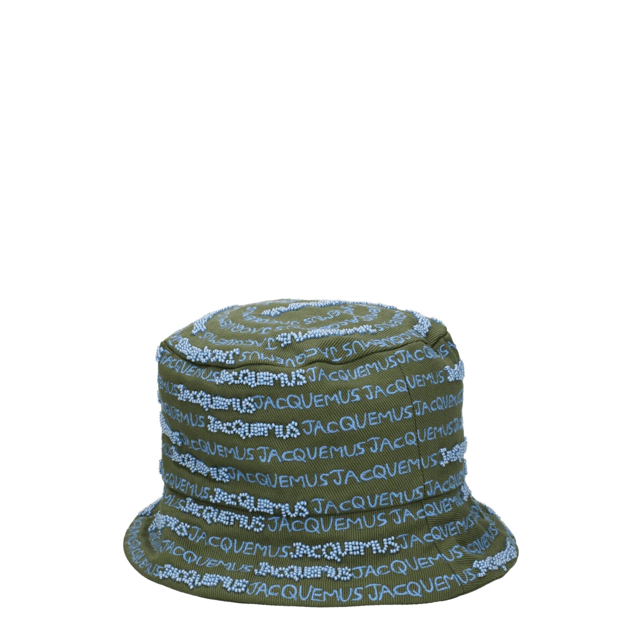 Jacquemus Green Cotton Bucket Hats - Hilstor