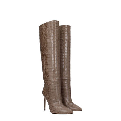 Paris Texas Beige Leather Boot