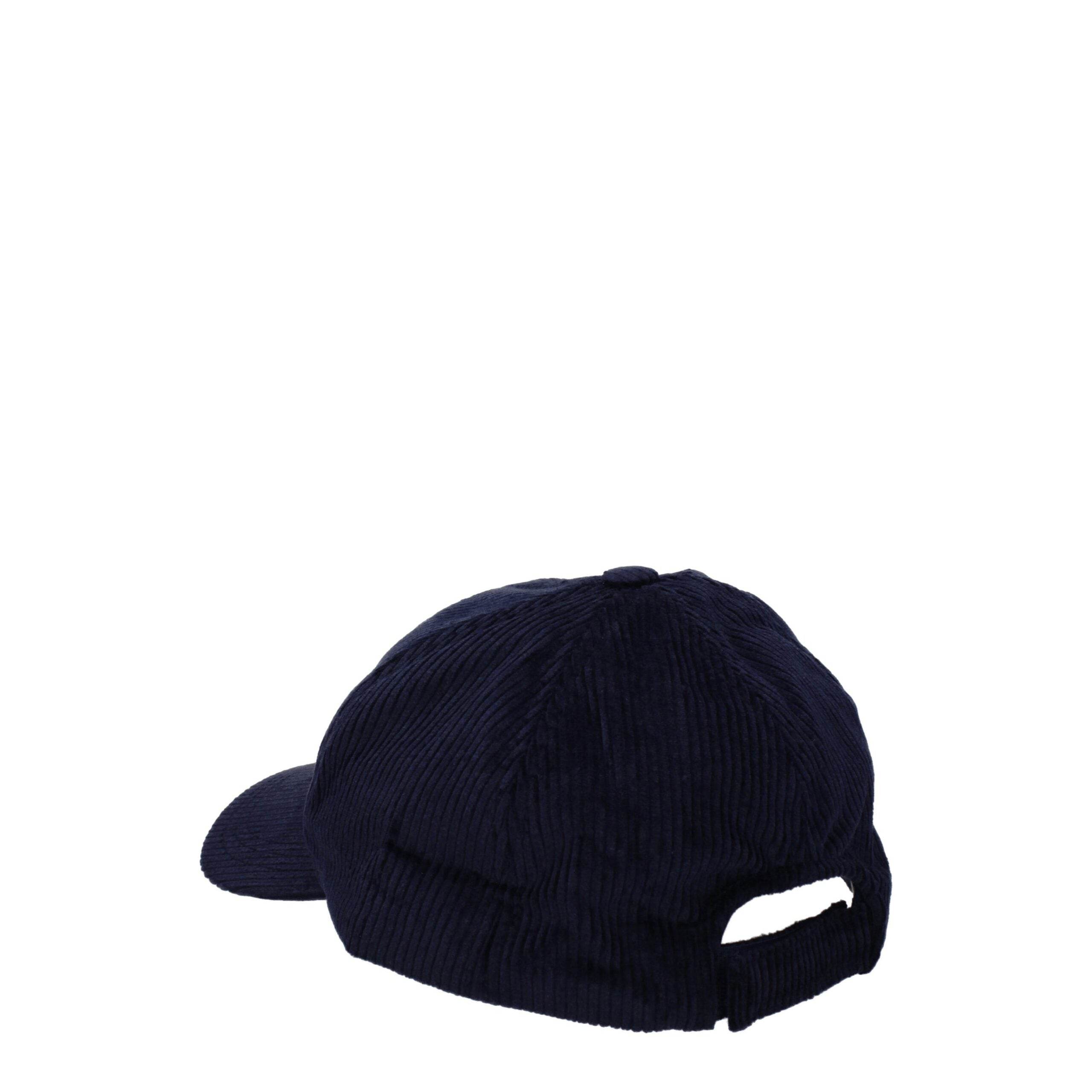 Isabel Marant Blue Cotton Caps (Baseball Hat) - Hilstor