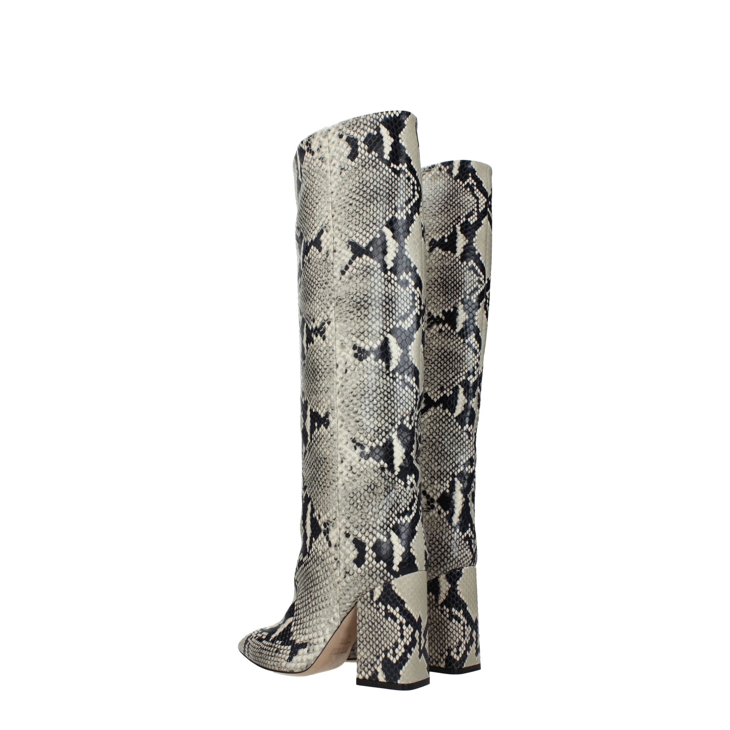 Paris Texas Beige Leather Over The Knee