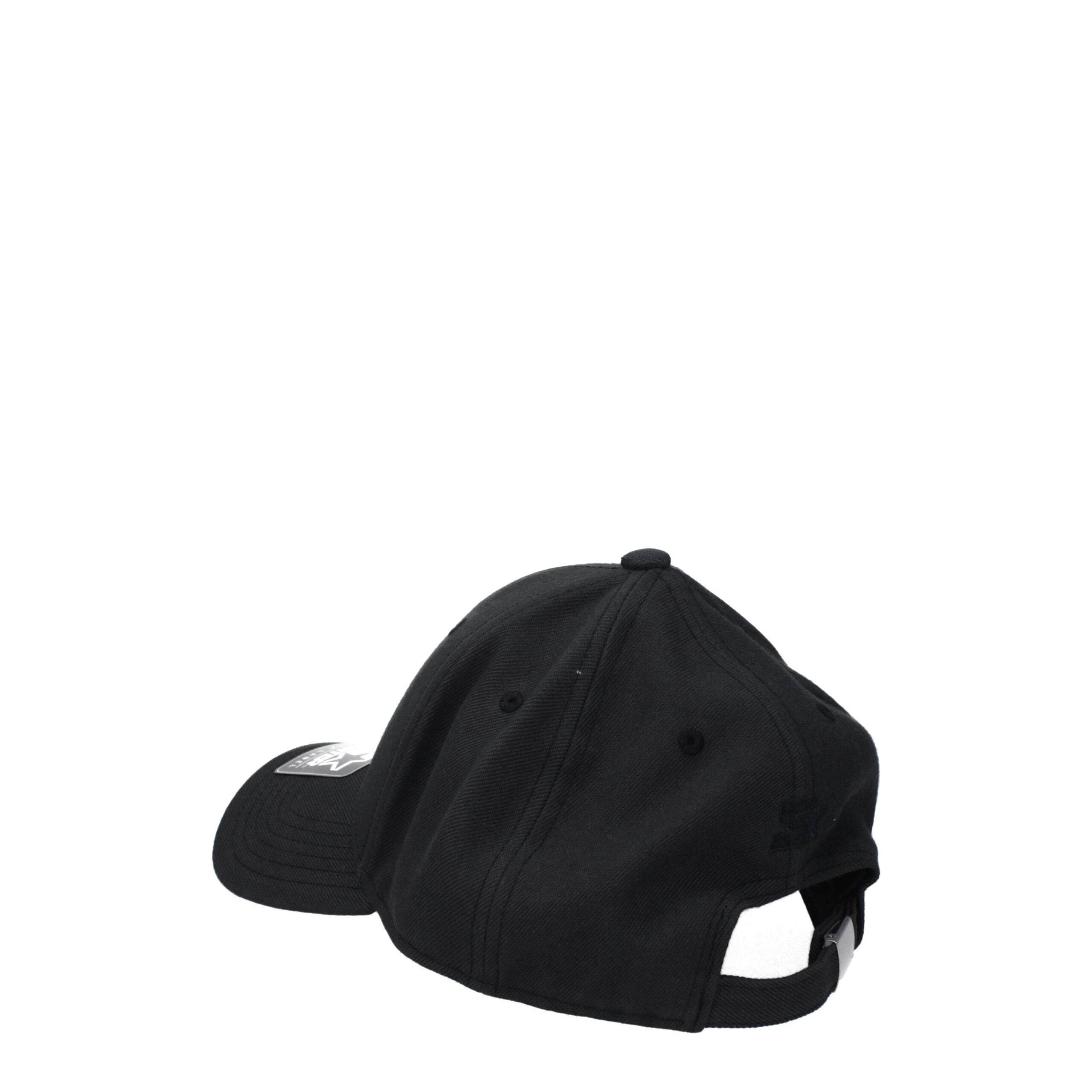 Marcelo Burlon Black Marabou Caps (Baseball Hat) - Hilstor