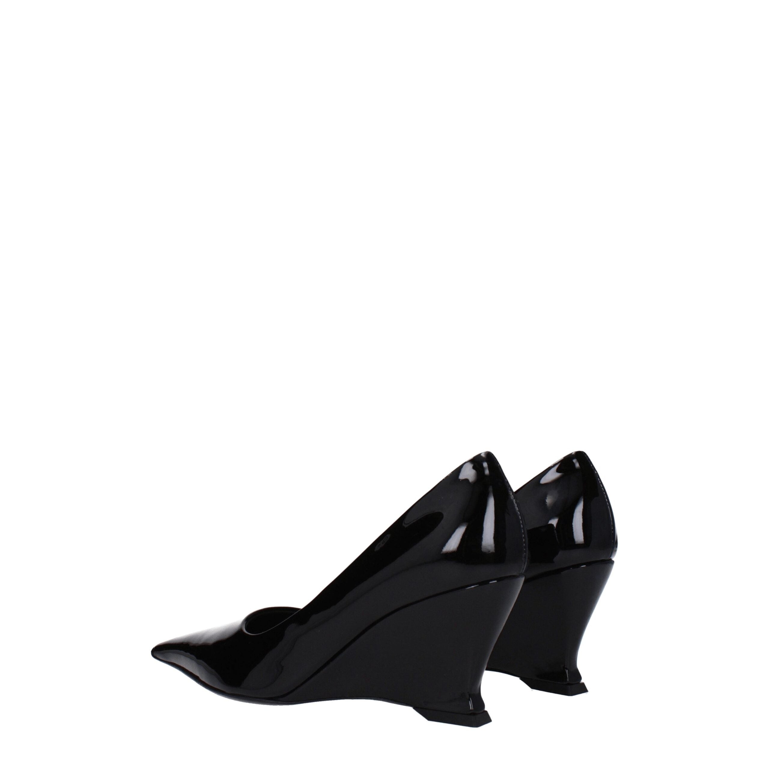 Salvatore Ferragamo Black Leather Broch