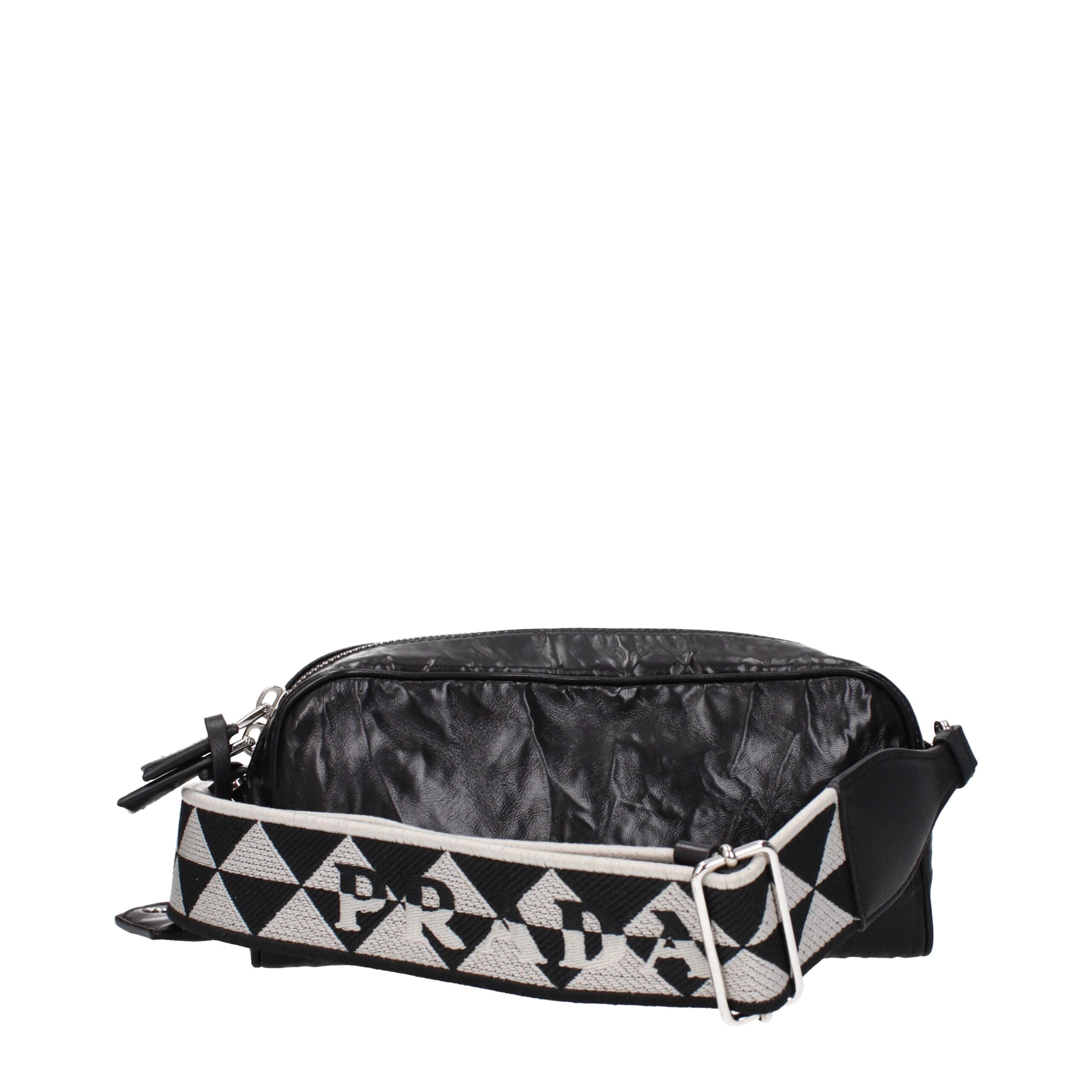 Prada Black Leather Crossbody Bags
