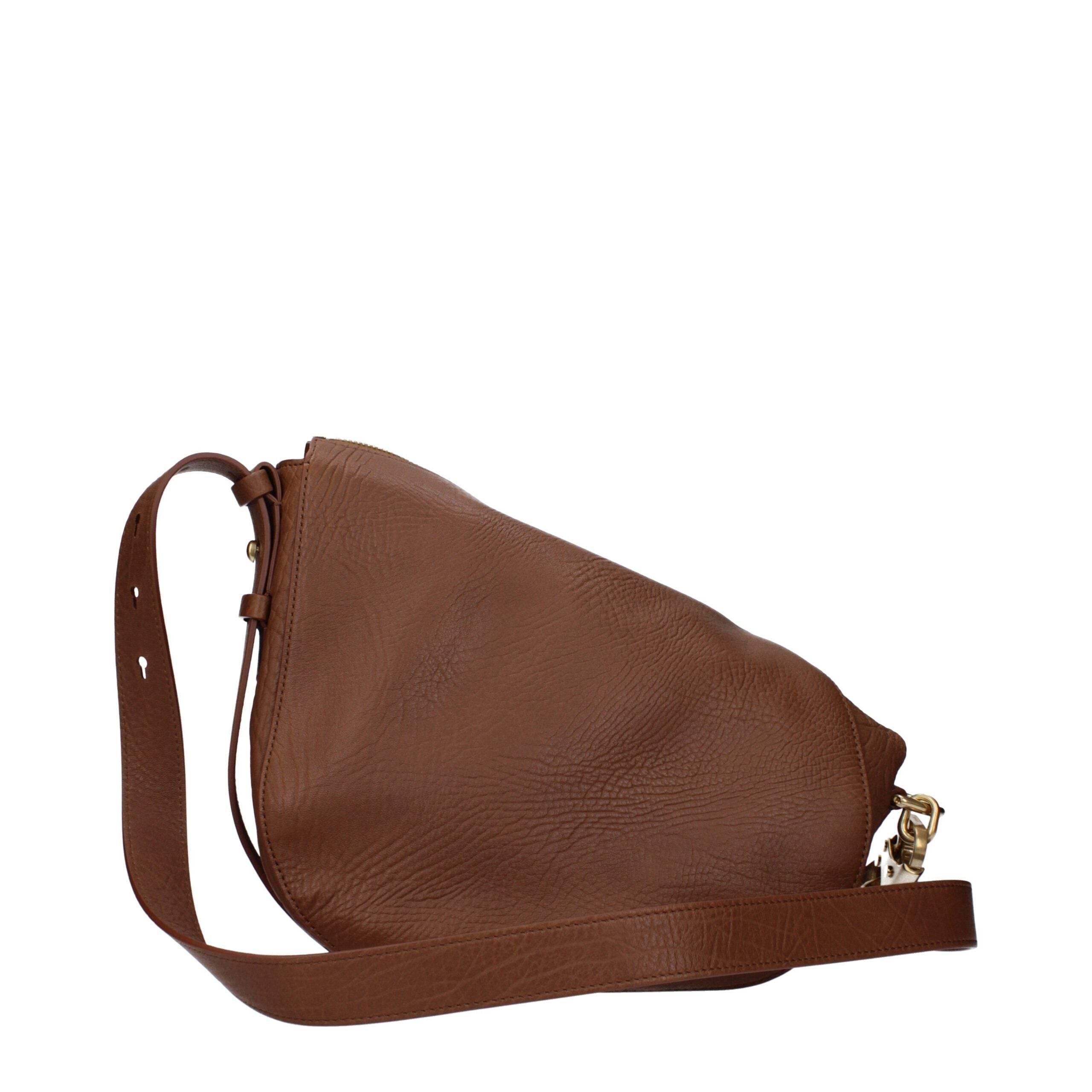 Burberry Brown Leather Crossbody Bags - Hilstor