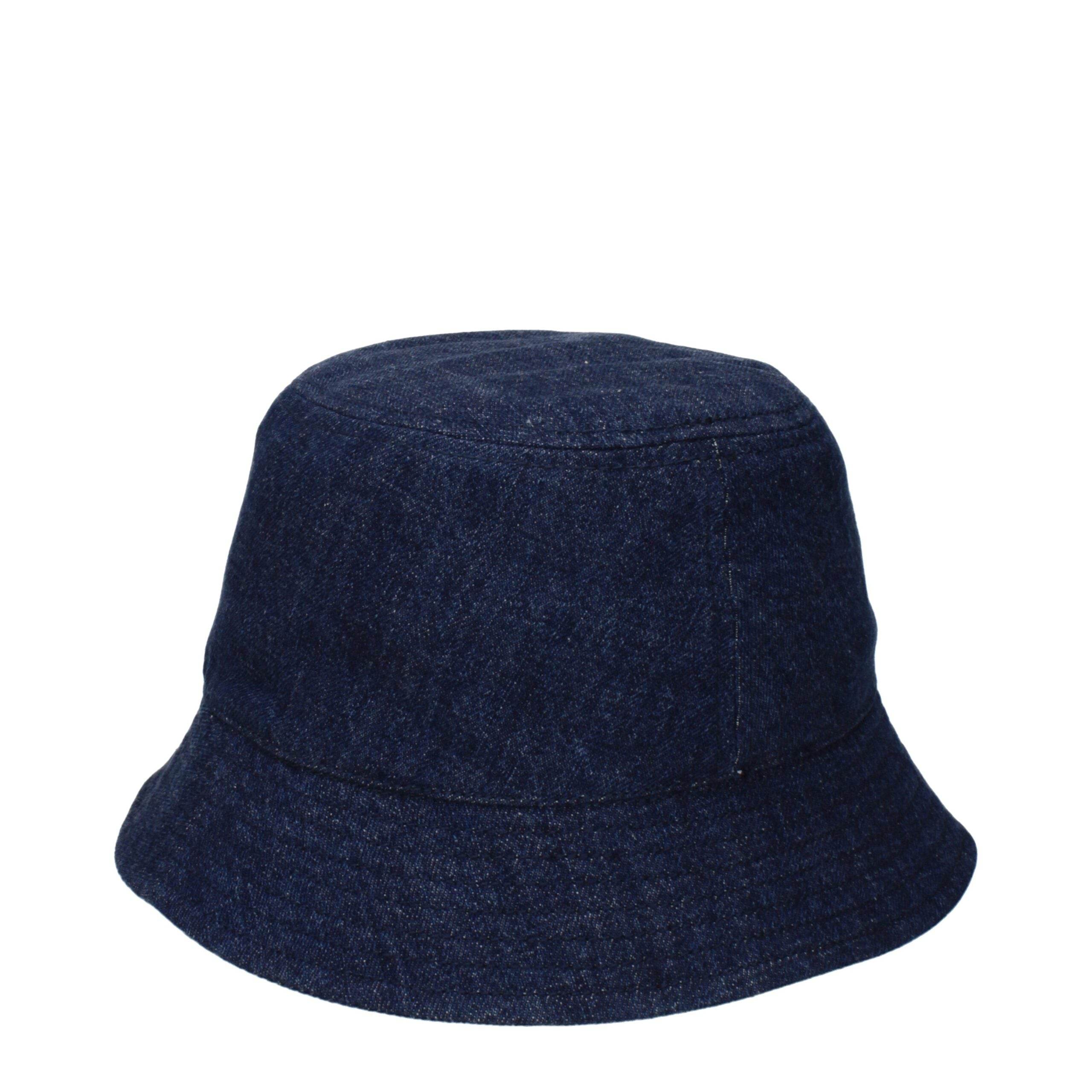 Isabel Marant Blue Cotton Bucket Hats - Hilstor
