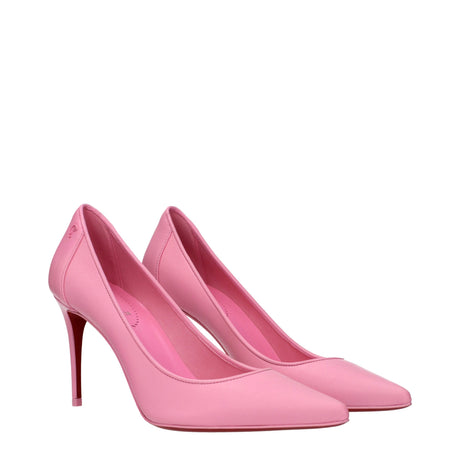 Christian Louboutin Pink Leather Broch