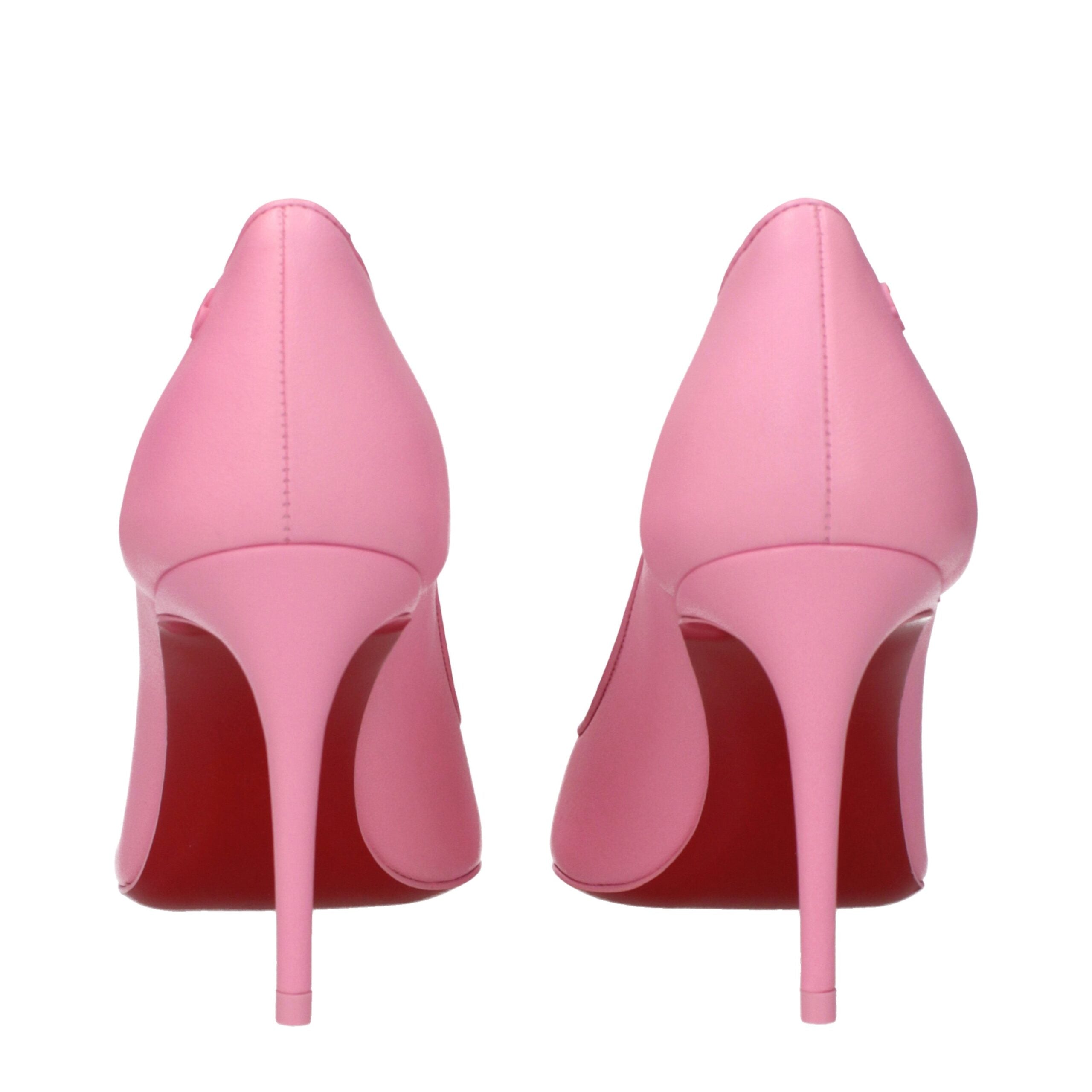 Christian Louboutin Pink Leather Broch